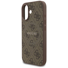 Заредете изображение във визуализатора на галерията – GUESS case for IPHONE 17 compatible with MagSafe GUHMP17SG4GFRW (PU 4G Ring Classic Logo) brown
