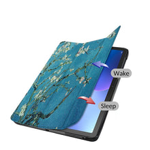 Заредете изображение във визуализатора на галерията – Tech-Protect SmartCase case for Lenovo Tab M10 Plus (3rd gen.) 10.6" TB-125 / TB-128 - blue with sakura flowers
