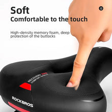 Заредете изображение във визуализатора на галерията – Rockbros AQ-6090R bicycle saddle - black and red
