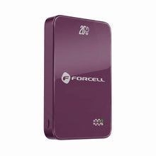 Заредете изображение във визуализатора на галерията – Powerbank compatible with MagSafe Forcell F-Energy SuperSlim F10K8 QC4.0 PD3.0 15W 10000 mAh cherry
