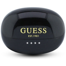 Заредете изображение във визуализатора на галерията – Wireless earphones OWS Guess Metalic Finish Electropated Parts Classic Logo black
