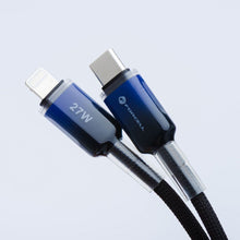 Заредете изображение във визуализатора на галерията – FORCELL F-ENERGY C356 cable Type C to Lightning PD 3A 27W Gradient 1 m black
