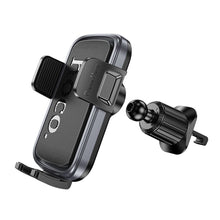 Заредете изображение във визуализатора на галерията – HOCO car holder for air vent H78 black metal gray
