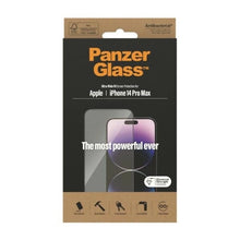 Заредете изображение във визуализатора на галерията – PanzerGlass Ultra-Wide Fit antibacterial tempered glass for iPhone 14 Pro Max
