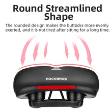 Заредете изображение във визуализатора на галерията – Rockbros AQ-6090B bicycle saddle - black and blue
