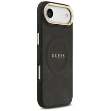 Заредете изображение във визуализатора на галерията – GUESS case for IPHONE 17 Air compatible with MagSafe GUHMP17MPSAMSECK (PU W/ Peony Hot Stamp) black
