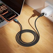 Заредете изображение във визуализатора на галерията – Cable USB C to USB C Hoco PD 5A 100W 1,2 m U157 Fuente black

