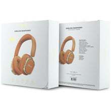 Заредете изображение във визуализатора на галерията – Wireless headphones Guess ENC Rectangle Metal Script orange
