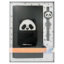 Заредете изображение във визуализатора на галерията – NIMMY set 2in1 notebook + pen BIG EYED PET 2.0 Panda black
