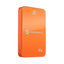 Заредете изображение във визуализатора на галерията – Powerbank compatible with MagSafe Forcell F-Energy SuperSlim F10K8 QC4.0 PD3.0 15W 10000 mAh orange
