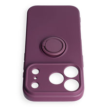 Заредете изображение във визуализатора на галерията – Case for iPhone 18 Pro / 17 Pro Silicone Ring dark cherry
