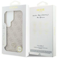 Заредете изображение във визуализатора на галерията – GUESS case for SAMSUNG S26 Ultra GUHMS26LP4GRMDEP (4G Rhinestone Round Logo MagSafe) pink
