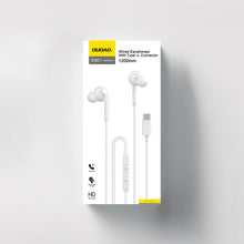 Заредете изображение във визуализатора на галерията – Dudao X3C+ wired USB-C in-ear headphones 1.2m - white
