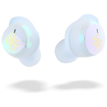 Заредете изображение във визуализатора на галерията – GUESS wireless earphones bluetooth TWS GUTWSJ144ESH (Mini Iridescent 4G Printed Logo) white
