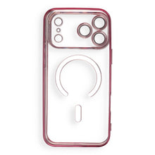 Заредете изображение във визуализатора на галерията – Case for iPhone 18 Pro / 17 Pro Electro Mag Cover compatible with MagSafe dark cherry
