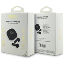 Заредете изображение във визуализатора на галерията – Wireless earphones TWS Guess 4G Metal Logo black
