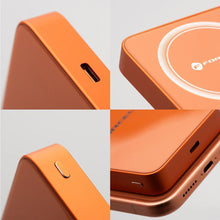 Заредете изображение във визуализатора на галерията – Powerbank compatible with MagSafe Forcell F-Energy SuperSlim F10K8 QC4.0 PD3.0 15W 10000 mAh orange
