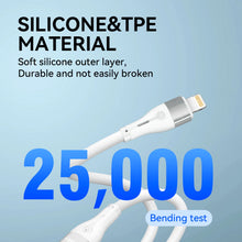 Заредете изображение във визуализатора на галерията – Wozinsky WSTCL2 Lightning / USB-C PD 27W cable 2 m - white
