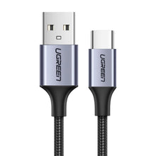 Заредете изображение във визуализатора на галерията – Ugreen US288 60124 USB-A / USB-C QC 3.0 3A 0.25m cable - gray
