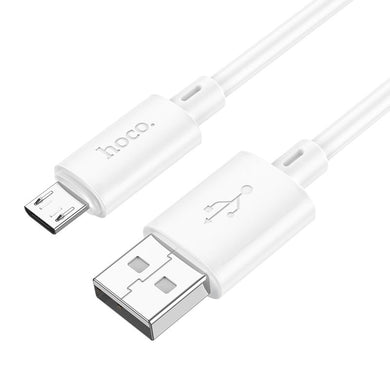 Cable USB A to Micro USB Hoco 2,4A 2 m X88 white