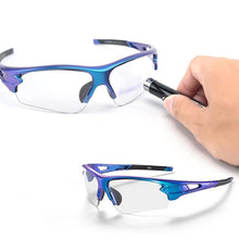 Заредете изображение във визуализатора на галерията – Rockbros 10069 photochromic UV400 cycling glasses - blue
