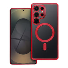 Заредете изображение във визуализатора на галерията – ELECTRO MAG COVER case compatible with MagSafe for SAMSUNG S26 Ultra red
