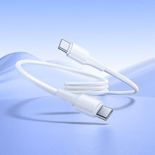 Заредете изображение във визуализатора на галерията – Cable USB C to USB C Hoco 3A 60W 1 m X120 white
