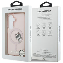 Заредете изображение във визуализатора на галерията – KARL LAGERFELD case for SAMSUNG S26 KLHMS26S6HCPSCP (Magnetic IML Peekaboo Choupette) pink
