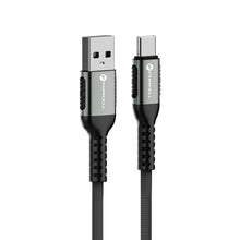 Заредете изображение във визуализатора на галерията – FORCELL F-ENERGY C256 cable USB A to Type C QC4.0 3A 66W Cafule 0,5 m black
