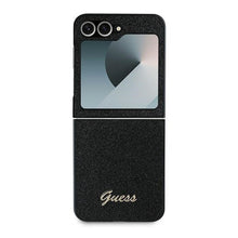 Заредете изображение във визуализатора на галерията – GUESS case for SAMSUNG Z Flip 6 GUHCZF6HGGSHK (HC PU 4G Glitter Script) black
