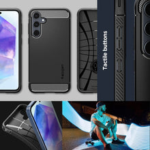 Заредете изображение във визуализатора на галерията – SPIGEN RUGGED ARMOR калъф за case for SAMSUNG A55 5G matte черен
