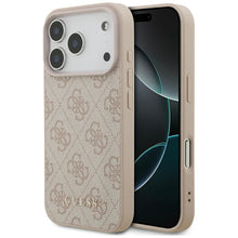 Заредете изображение във визуализатора на галерията – GUESS case for IPHONE 17 Pro GUHCP17LG4GFPI (PU 4G Classic) pink
