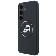 Заредете изображение във визуализатора на галерията – KARL LAGERFELD case for SAMSUNG S26 FE compatible with MagSafe (Karl&amp;Choupette Heads) black
