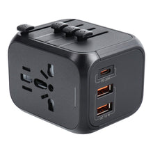 Заредете изображение във визуализатора на галерията – Travel charger / adapter SL-209PQ-2 WHOLE WORLD black
