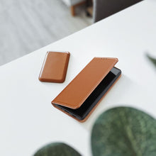 Заредете изображение във визуализатора на галерията – Leather case SMART PRO for IPHONE 17 Pro Max brown
