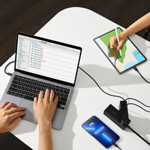 Заредете изображение във визуализатора на галерията – Baseus GaN5 Pro fast charger 2xUSB-C + USB 140W EU black (CCGP100201)
