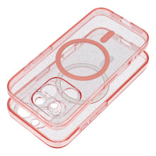 Заредете изображение във визуализатора на галерията – CLEAR MAG COVER case with camera protection compatible with MagSafe for SAMSUNG S26 Pro pink glitter
