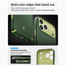 Заредете изображение във визуализатора на галерията – SPIGEN case NANO POP HYBRID compatible with MagSafe for IPHONE 18 Pro / 17 Pro avo green
