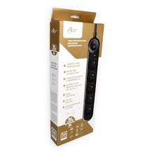 Заредете изображение във визуализатора на галерията – Extension cord 5 sockets Art F2100 1,5 m black
