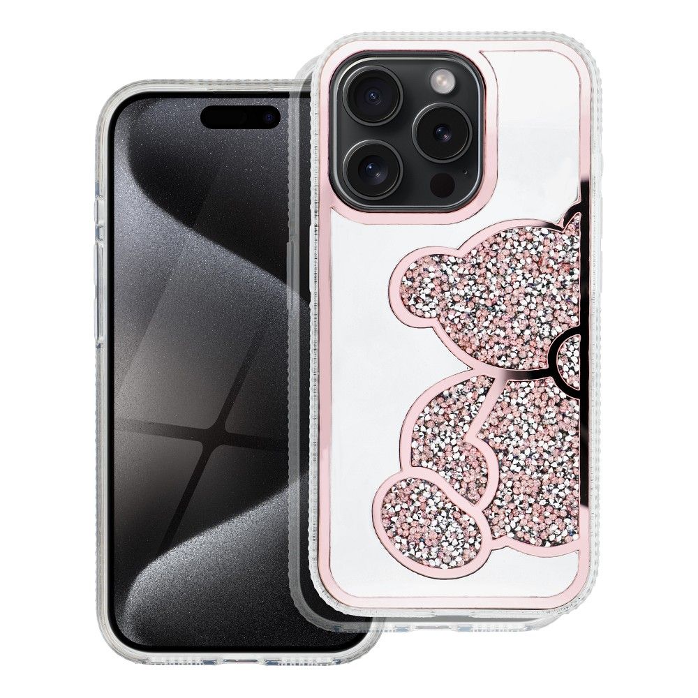TEDDY BEAR Case for IPHONE 16e pink