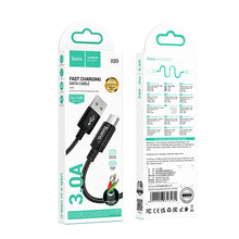 Заредете изображение във визуализатора на галерията – Cable USB A to USB C Hoco 3A 2 m X89 black
