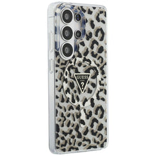 Заредете изображение във визуализатора на галерията – GUESS case for SAMSUNG S26 Ultra GUHMS26LHLEGTGLK (Magnetic IML Leopard Print Triangle) black
