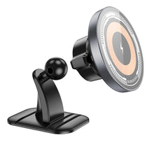Заредете изображение във визуализатора на галерията – Borofone Car holder BH212 Riley with induction charging with stick-on base black

