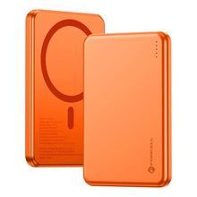 Заредете изображение във визуализатора на галерията – Powerbank compatible with MagSafe Forcell F-Energy Slim F5K9 QC4.0 PD3.0 15W 5000 mAh orange
