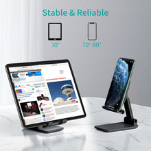 Заредете изображение във визуализатора на галерията – Choetech H88-BK foldable stand for a phone or tablet - black
