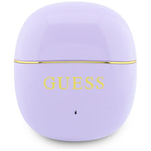 Заредете изображение във визуализатора на галерията – Wireless earphones TWS Guess Glossy Gold Line Classic purple
