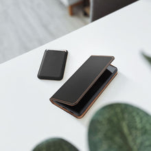 Заредете изображение във визуализатора на галерията – Flip case for Samsung S26 FE Smart Pro Book leather black
