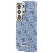 Заредете изображение във визуализатора на галерията – GUESS case for SAMSUNG S26 Ultra GUHMS26L5P4FWMSB (4G Script MagSafe) blue
