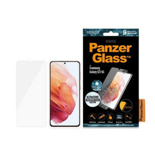 Заредете изображение във визуализатора на галерията – PanzerGlass E2E Microfracture antibacterial glass for Samsung Galaxy S21 - with black frame
