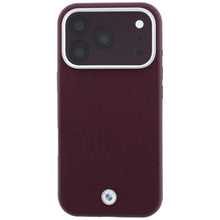 Заредете изображение във визуализатора на галерията – BMW case for IPHONE 18 Pro/17 Pro compatible with MagSafe (Sign Inclined Deboss Letters) burgund
